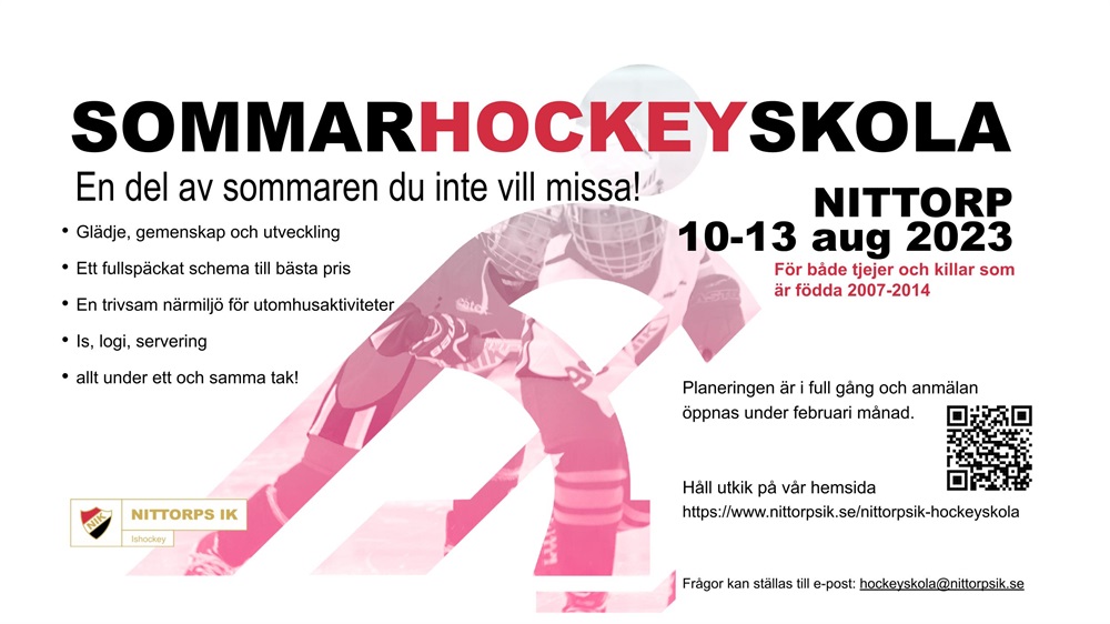 Sommarhockeyskola / Nittorps IK Ishockey Sommarhockeyskolan